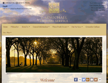 Tablet Screenshot of carmichaelfuneralservice.com